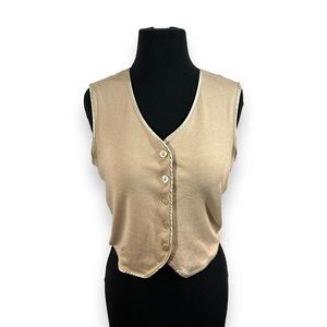 Vintage The Limited Vest Womens Medium Beige‎